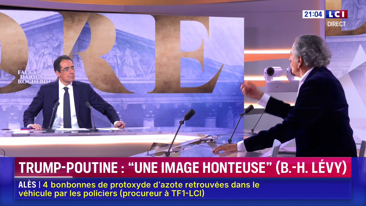 🗣️ "Il faut regarder les choses en face, l'Amérique n'est pas sur le point de lâcher l'Ukraine, l'Amérique a lâché l'Ukraine. Elle n'est pas sur le point de lâcher l'Europe, elle a lâché l'Europe", assure Bernard-Henri Lévy . "L'Europe est seule pour défendre l'Ukraine si elle le décide".