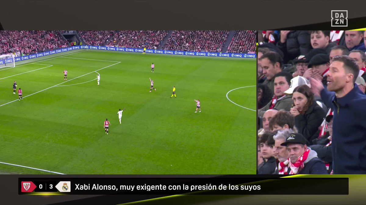 El equipo que quiere Xabi Alonso 🧠 Los gestos pidiendo a su Real Madrid que vaya a presionar arriba 🧐 #LALIGAenDAZN ⚽