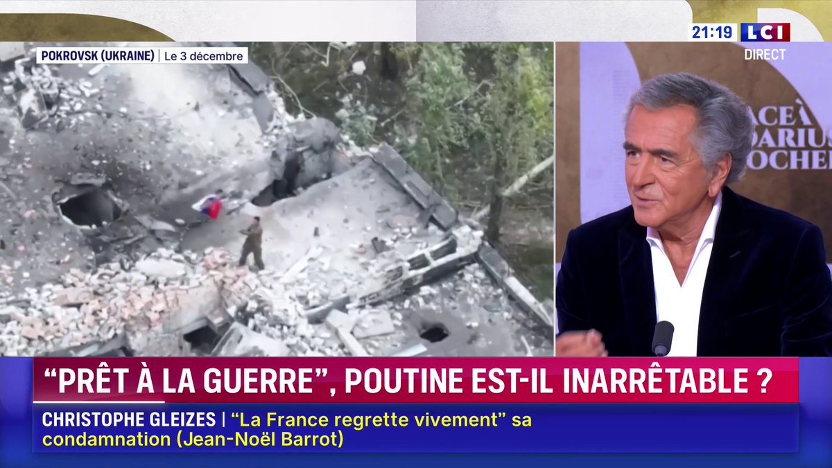 🗣️ Poutine veut se revancher "de Jean-Paul II et de Ronald Reagan" : Bernard-Henri Lévy 📺 Face à Darius Rochebin sur LCI
