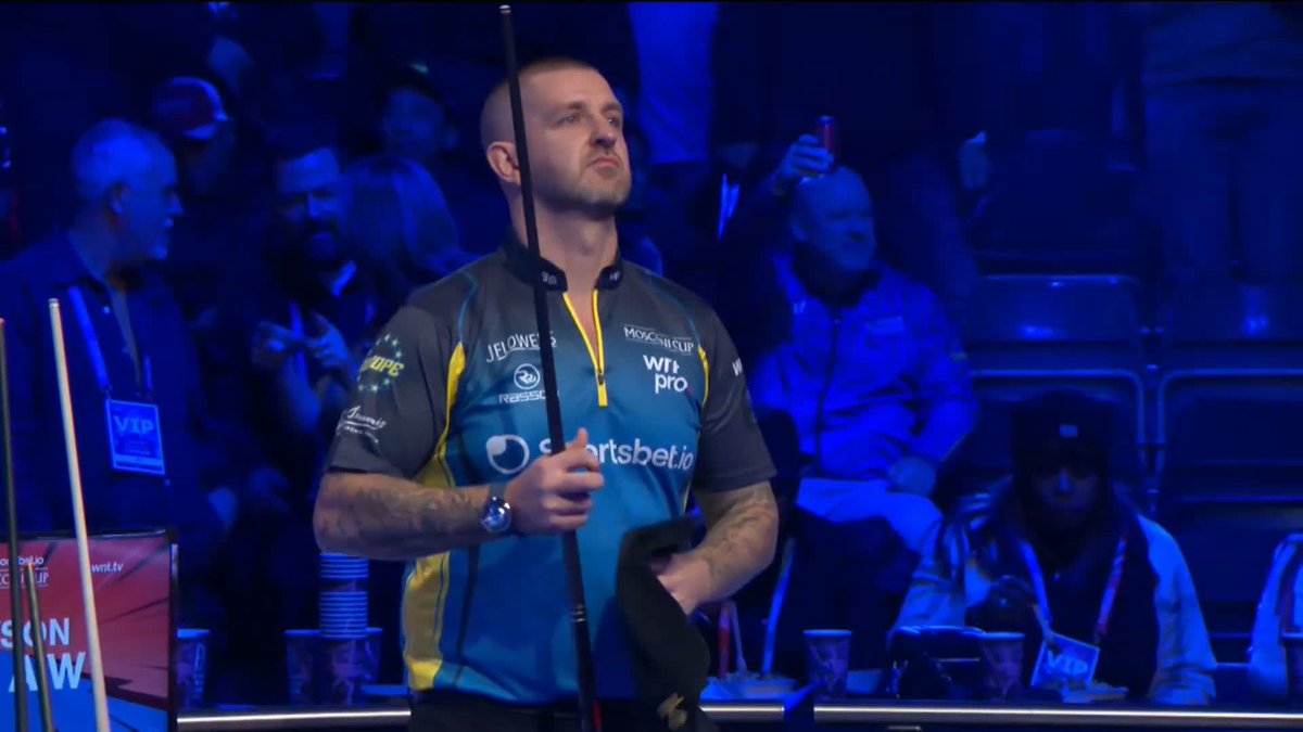 WOW! 😳 Jayson Shaw is not happy with somebody in the crowd 👀🍿 #MosconiCup 🇪🇺🇺🇸