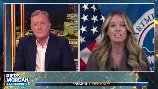 "Piers, I'm less concerned about policing people's words and I'm way more concerned about public safety." Piers Morgan speaks to Assistant Secretary for Public Affairs at the Department of Homeland Security, Tricia McLaughlin. 📺 Piers Morgan