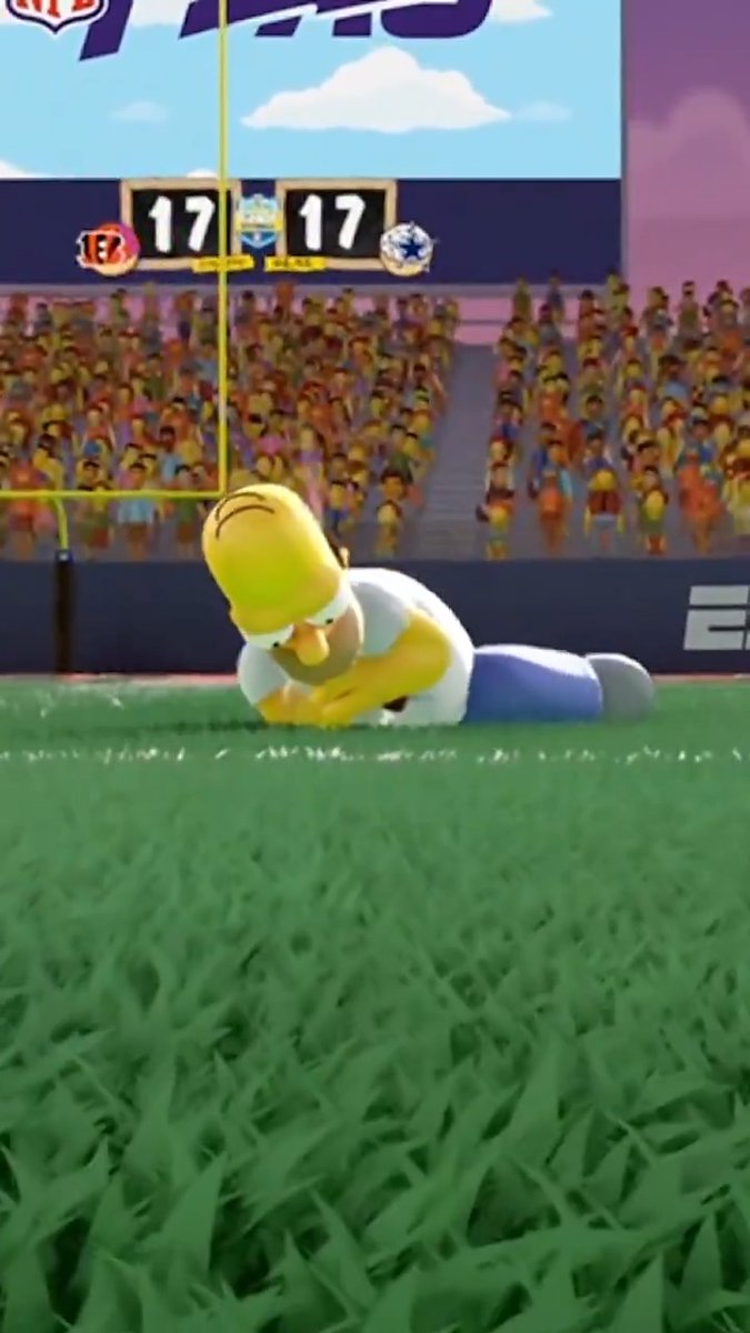 Throwback to when Homer Simpson intercepted his own son 😭 Monsters Funday Football -- Monday Dec. 8, exclusively on ESPN2, Disney+, Disney XD, Disney Channel and the ESPN App