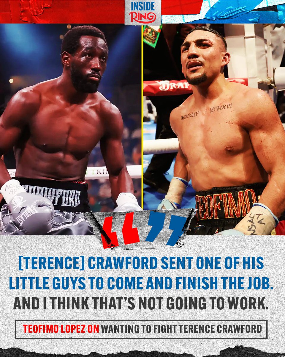 Teofimo Lopez responds to Shakur Stevenson’s comments and takes aim at Terence Crawford 🥊 #InsideTheRing | Latest episode LIVE NOW on The Ring’s YouTube 📺