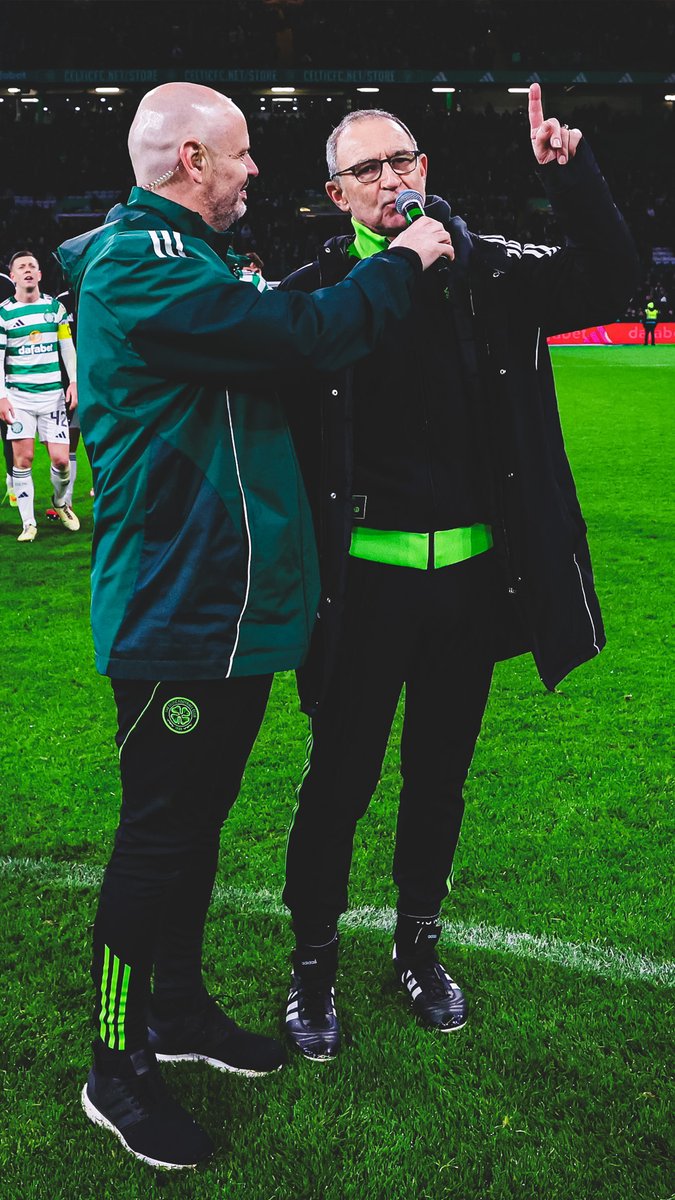 🎤 “I’ve had the time of my life here the last five or six weeks" Enjoy that well deserved coffee, Martin ☕️ #CelticFC🍀