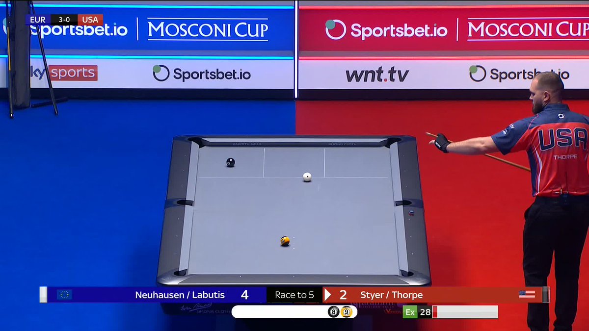 DAY ONE WHITEWASH 🔥 Tyler Styer has had an absolute nightmare tonight... 💀 #MosconiCup 🇪🇺