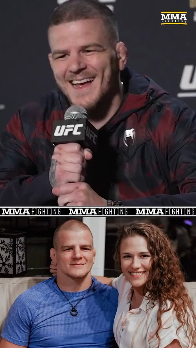 Grant Dawson reacts to his wife competing the day before his bout with Manuel Torres at #UFC323. 'She's ready to retire. We're planning on having a baby after... probably Saturday night."