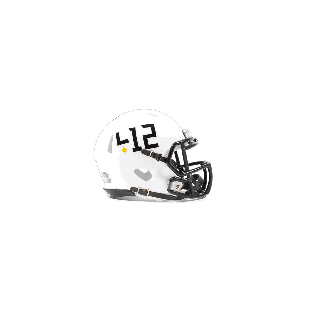 412 x Riddell Sports for Riddell Collectibles is launching 12/6 at 11AM in-store & online. This marks the first of a series of limited releases, try to collect them all! 🏴‍☠️ *Like/RT/Follow for a chance to win a mini helmet signed by some Pittsburgh Legends 412 x Riddell Authentic Mini-Helmet Color: Artic White / Black & Yellow Release: Saturday 12/6 @ 11AM In-Store & Online Price: $48 🎁 Some helmets purchased will come with special autographs