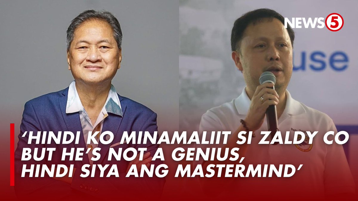 HINDI SI ZALDY CO ANG MASTERMIND? Naniniwala si Atty. Tony La Viña, UP College of Law professor, na hindi si dating Ako Bicol Rep. Zaldy Co ang utak sa kontrobersyal na flood control scam.