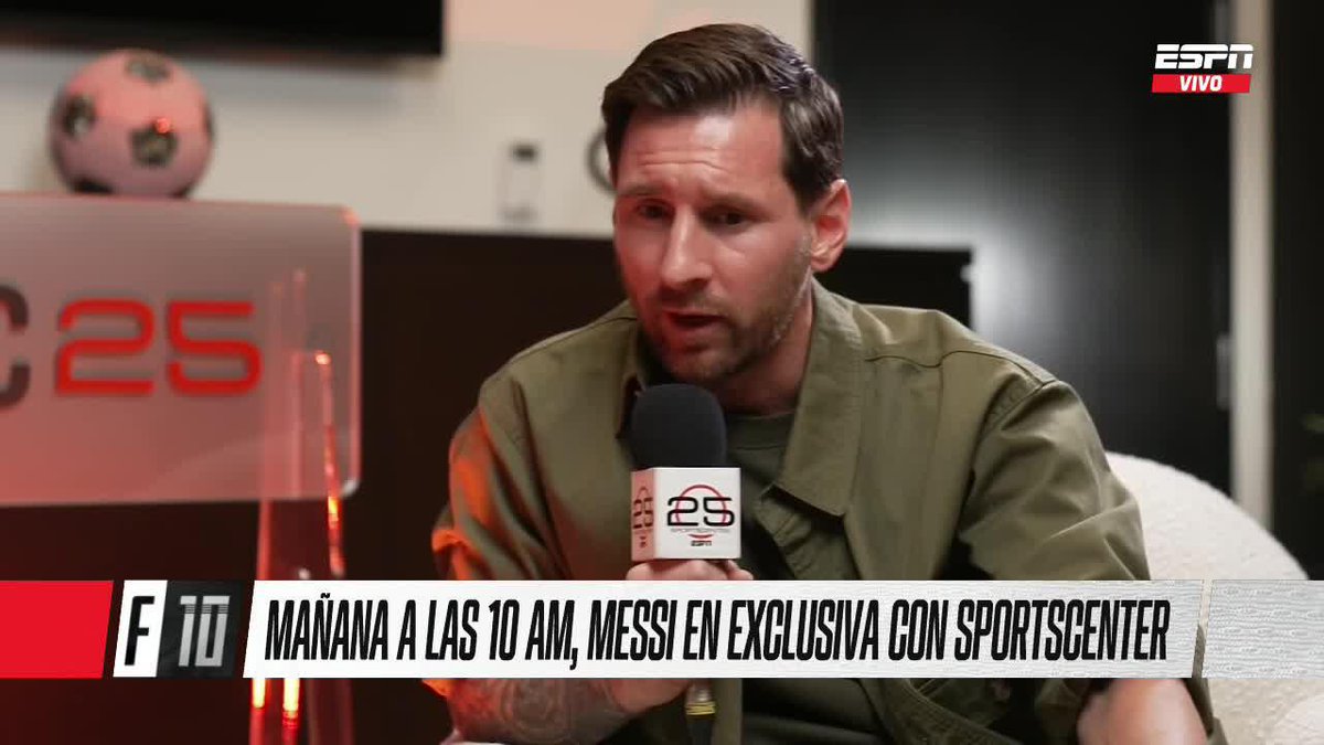 "EL GRUPO LO VA A VOLVER A INTENTAR", en un mano a mano imperdible con #SportsCenter, Leo Messi palpitó la Copa del Mundo 2026. ¿Se puede repetir lo de Qatar? 📺 #SC25, este jueves a las 10 AM (ARG) 📺 Plan Premium de #DisneyPlus y YouTube ESPN Fans