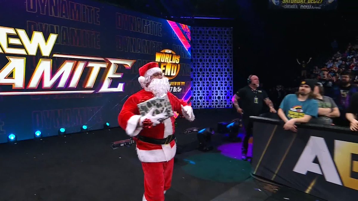It's San-LUTHER CLAUS! Watch #AEWDynamite LIVE on TBS &amp; HBO Max