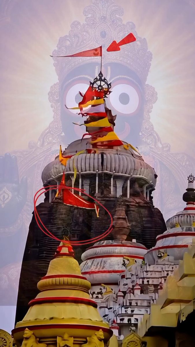 यह कोई AI या एडिट वीडियो नहीं है यहां आकर विज्ञान भी घुटने टेक देता है जगन्नाथ मंदिर के ऊपर का ध्वज हमेशा हवा के विरुद्ध लहराता है.. जय जगन्नाथ 🚩🙏
