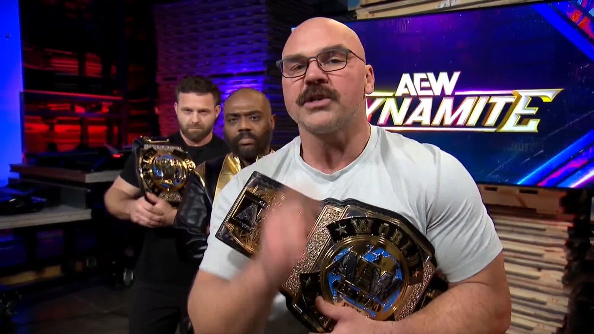 The champs aren’t backing down! 👊 FTR (@DaxFTR &amp; Daniel “Cash” Wheeler) have issued a warning to the Bang Bang Gang! Watch #AEWDynamite on TBS &amp; HBO Max