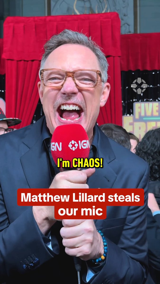 Matthew Lillard is CHAOS. #FNAF2