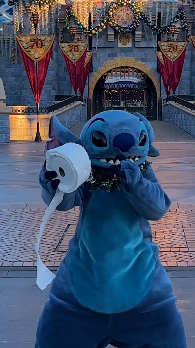 Hop in and join Stitch on his journey from naughty to, hopefully, nice 🎄✨ #DisneyHolidayMagic