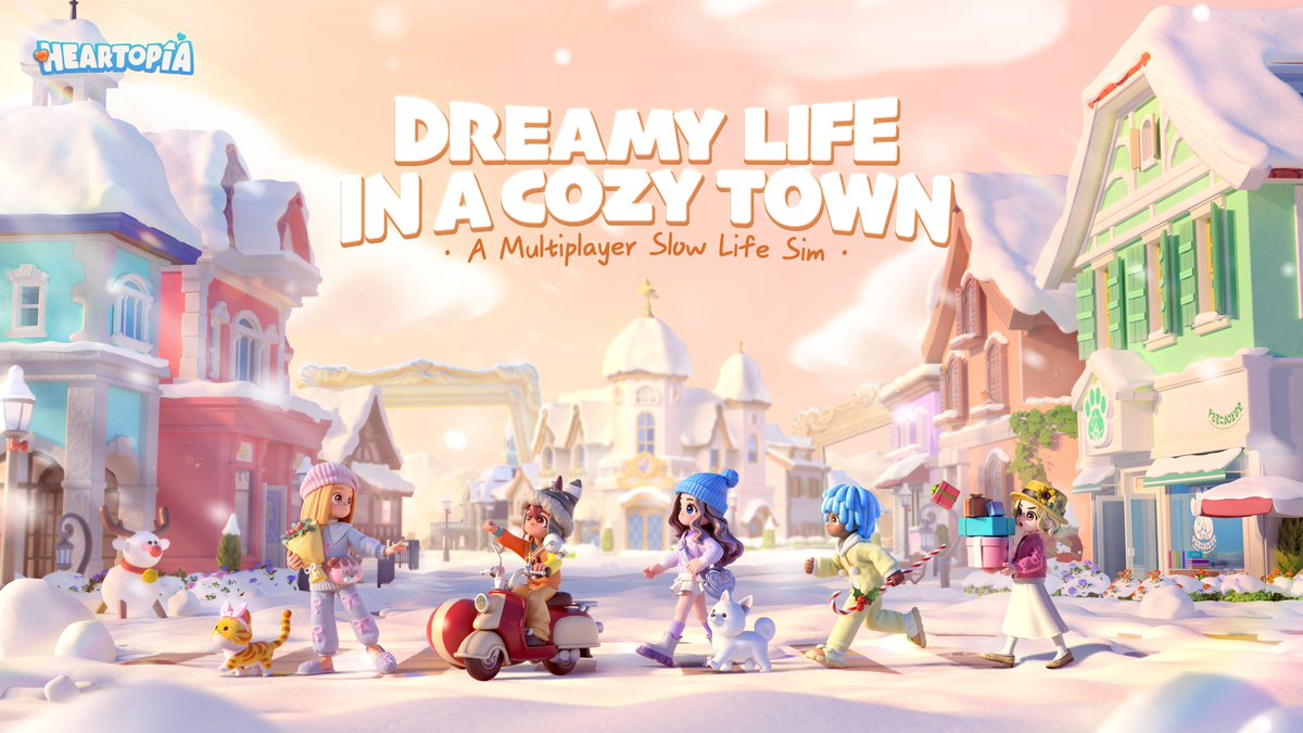 The multiplayer slow life sim Heartopia will beign the final beta test on December 10th. Let's gather in our cozy town! #heartopia
