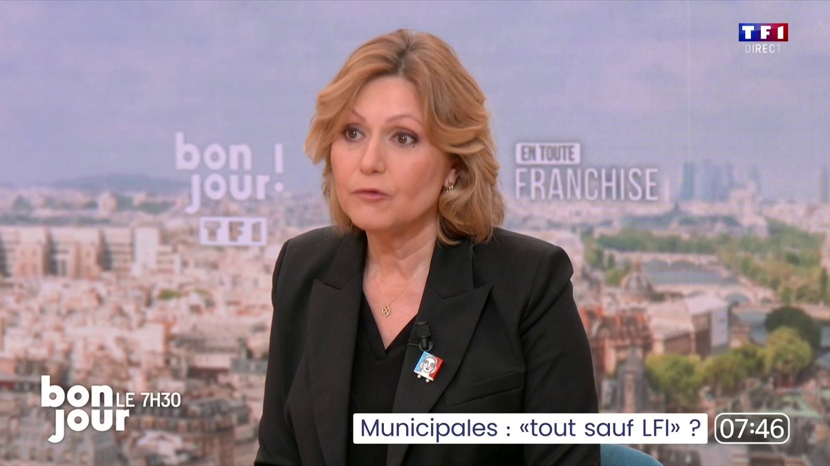 Municipales : "Tout sauf La France insoumise et tout sauf le Rassemblement national (...) Je n'appellerai jamais à voter pour le RN quelles que soient les circonstances (...) Je ferai tout pour que nos concitoyens n'aient jamais à choisir entre les deux extrêmes", Yaël Braun-Pivet