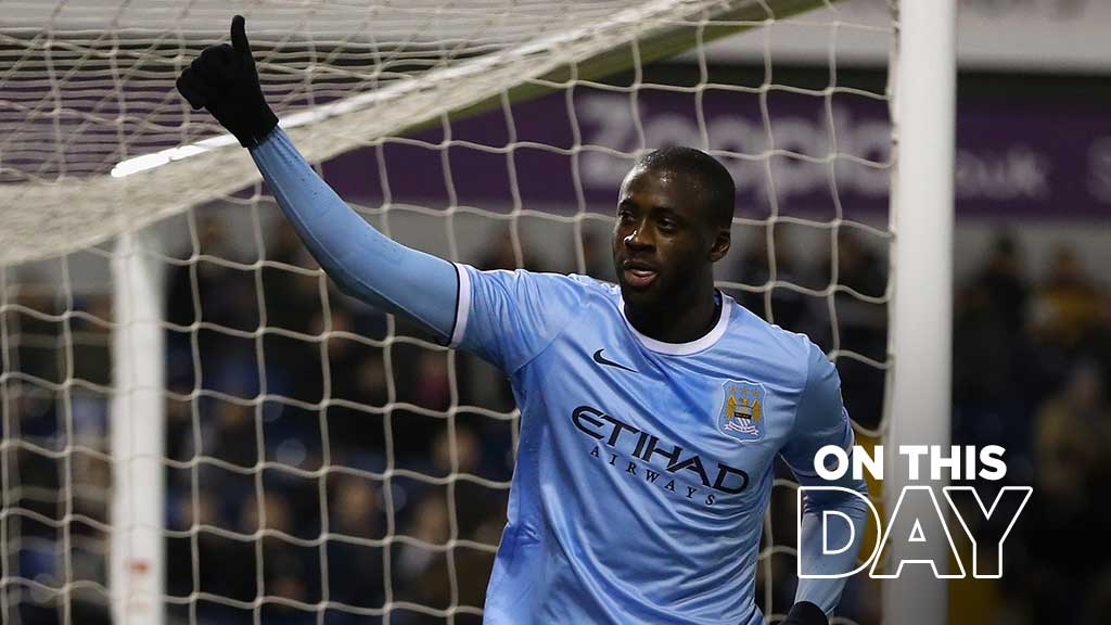 #OnThisDay: West Brom 2-3 #ManCity [2013] ⚽️ [85' OG] Costel Pantilimon ⚽️ [90+4'] Victor Anichebe - ⚽️ [9'] Sergio Kun Aguero ⚽️ [24', 74' P] Yaya Touré