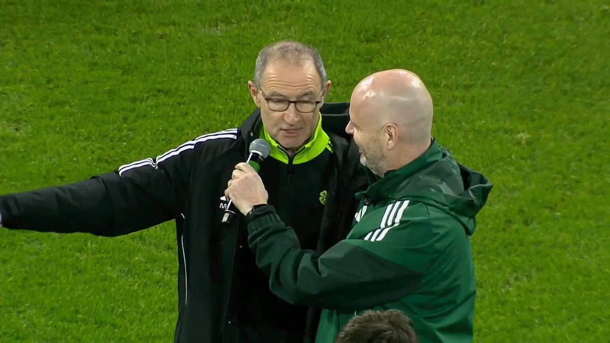 "I've had the time of my life" ❤️ Martin O'Neill speaks to the Celtic crowd after finishing his interim reign with seven wins from eight 🟢