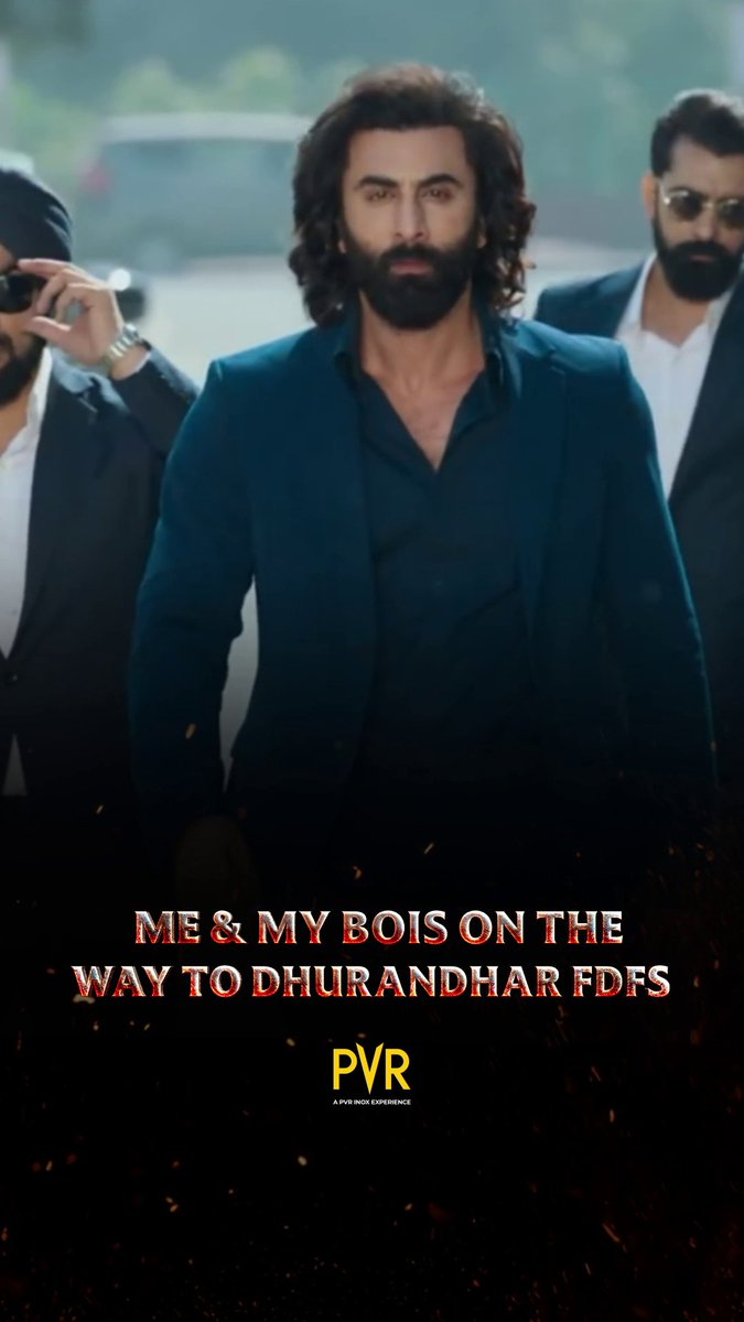 All set for Dhurandhar FDFS? Because me and my bois are more than ready! 🤜🔥🤛 #Dhurandhar releasing at PVR INOX on Dec 5! Book now: . . . #RanveerSingh #AkshayeKhanna #ArjunRampal #SanjayDutt #RMadhavan #SaraArjun #Meme