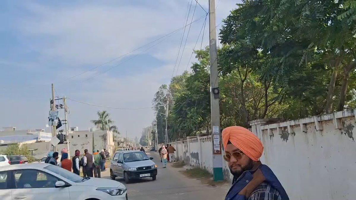 Visuals from Halka Sanour show a person, allegedly associated with AAP MLA Gurlal Ghanour, snatching the nomination papers of a Congress candidate for the Zila Parishad elections.