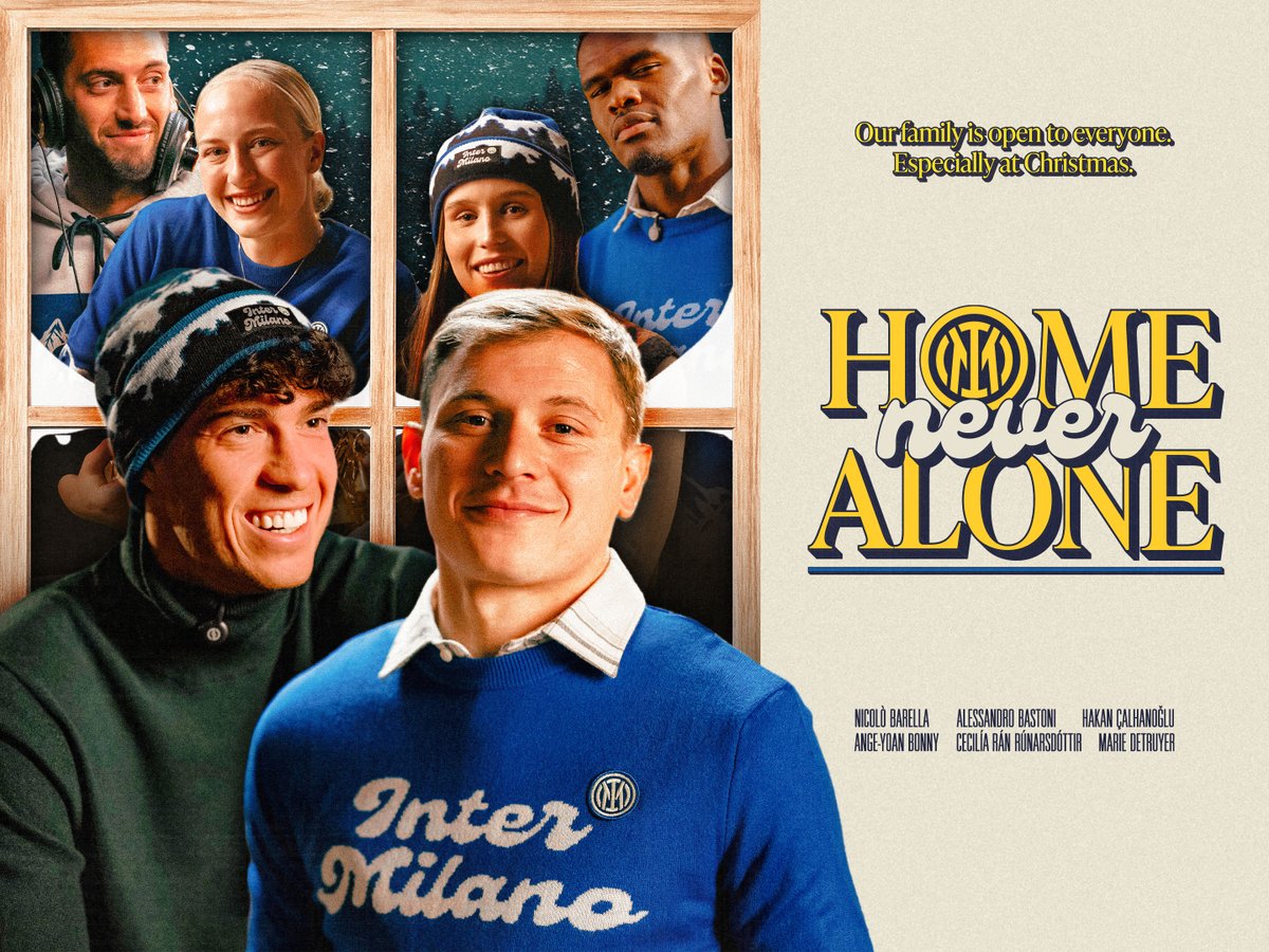 Nella nostra casa nessuno è mai da solo 🏠🖤💙 Specialmente a Natale 🎄✨ #HomeNeverAlone #InterXmas