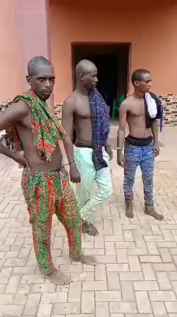 At Agu Odumodu Umunya, Fulani kidnappers were arrested after attempting to kidnap a victim. The kidnappers disguised as cow sellers and lured the boy into the bush. Fortunately, he escaped and made call to members of the vigilante group Anambra state. At first they would look innocent but demons. They disguised as herders while they’re dangerous terrorists.