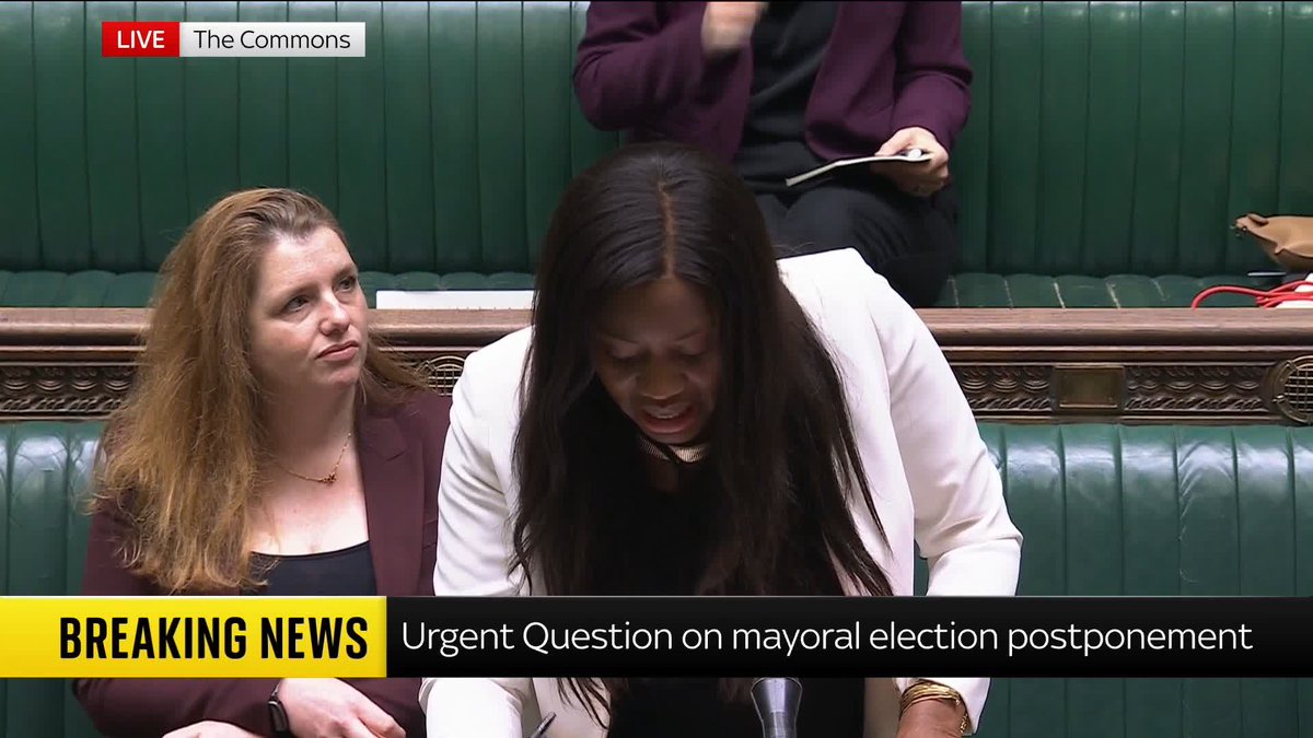 David Simmonds MP asks Labour MP Miatta Fahnbulleh about the postponement of four mayoral elections that were due to take place in May 2026. Listen to her response ⬇️ 📺 Sky 501 and YouTube