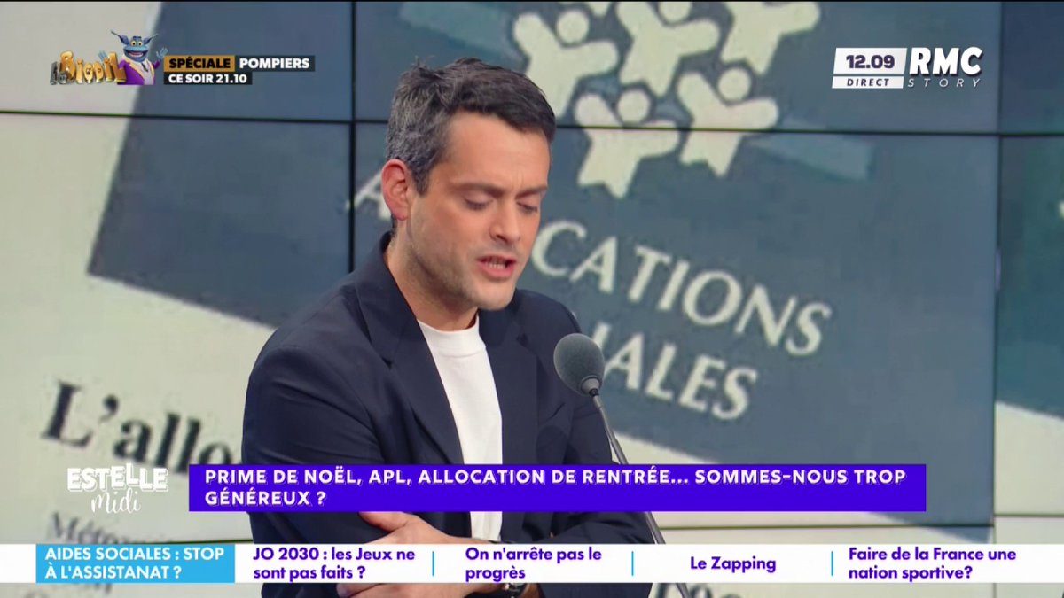 🎙️ Baptiste des Monstiers : "Ce qui me gêne c'est l'idée qu'un foyer qui ne travaille pas gagne mieux sa vie avec les aides qu'un foyer qui travaille... C'est un mensonge de la droite !" 🎙️ David Douillet : "Je connais des personnes qui travaillent pour les aides puis qui s'arrêtent"