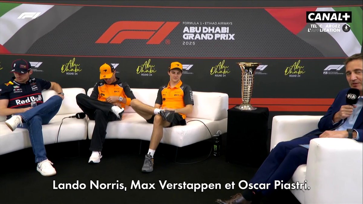 Le trophée de champion du monde est là 😍🏆 Lando Norris, Max Verstappen, Oscar Piastri : un seul repartira avec dimanche soir ! #QatarGP #F1