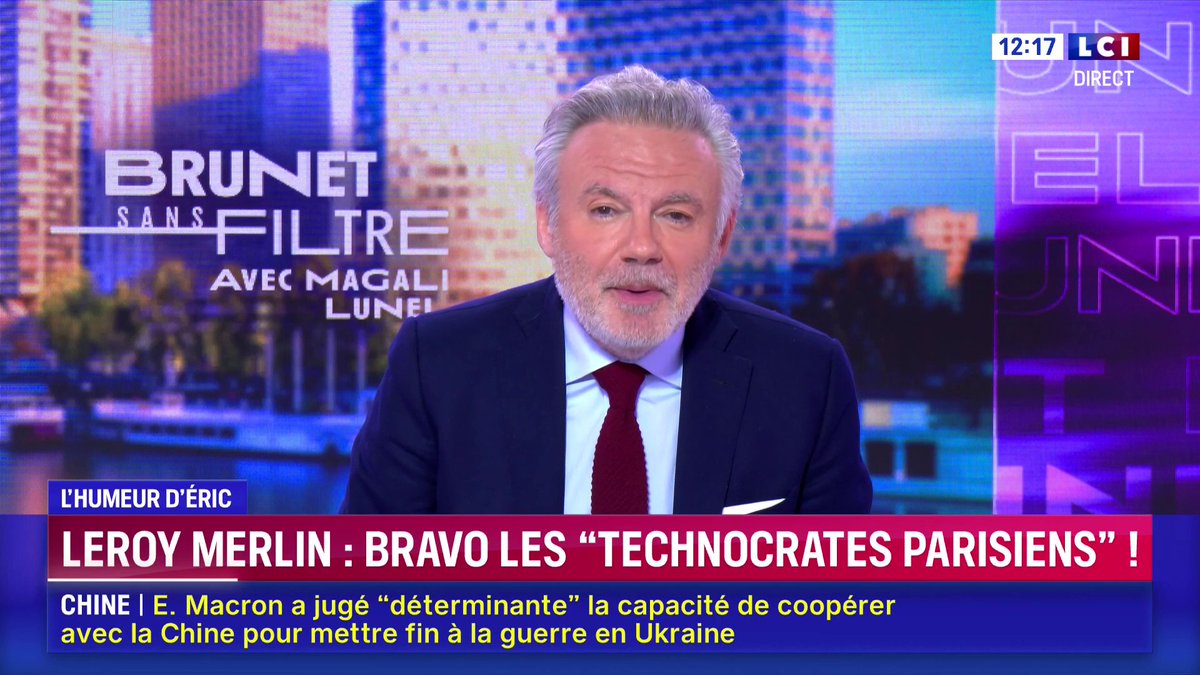 🔴 Leroy Merlin : bravo les "technocrates parisiens" ! ▶️ L’édito d'Eric Brunet dans « Brunet sans filtre », du lundi au vendredi de 12h à 15h sur LCI