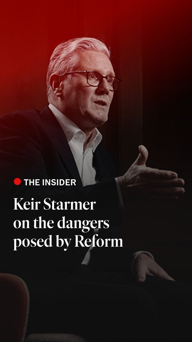 Britain’s prime minister, Sir Keir Starmer, has told The Economist that the populist right-wing Reform UK party would "tear our country apart" if it came to power. Speaking to Zanny Minton Beddoes, the prime minister said he believes that his government is the last chance for centrist politics in Britain. The full interview will be available to watch at 6pm UK time here: