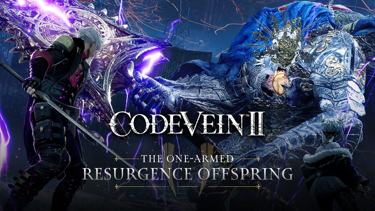 A monstrous blade in the hands of a peerless duelist - The One-Armed Resurgence Offspring seeks to crush, rend, and tear. Bound By Blood – CODE VEIN II releases January 30th, 2026. Pre-order now: