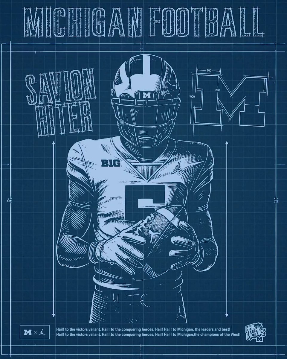 Building our future with Savion “Cinco” Hiter (High-ter) 🧱 Welcome home, Savion! » #GoBlue | #BrickByBrick26