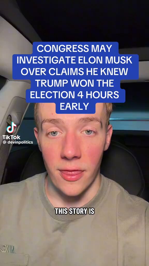 Only a year later! It’s about time! They are looking into how Elon knew the results four hours before anyone else did.