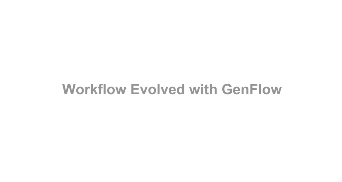 Why generate first and edit later? GenFlow produces multiple file types at once and lets you make precise changes through simple prompts as the results take shape. Take a look 👇