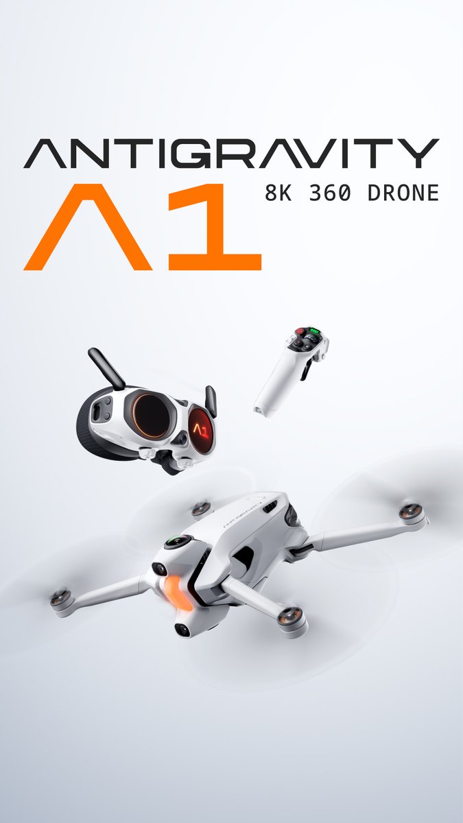 🚀 Antigravity A1 has landed Featuring an 8K 360 camera, Antigravity A1 comes ready to make every flight a moment to remember.