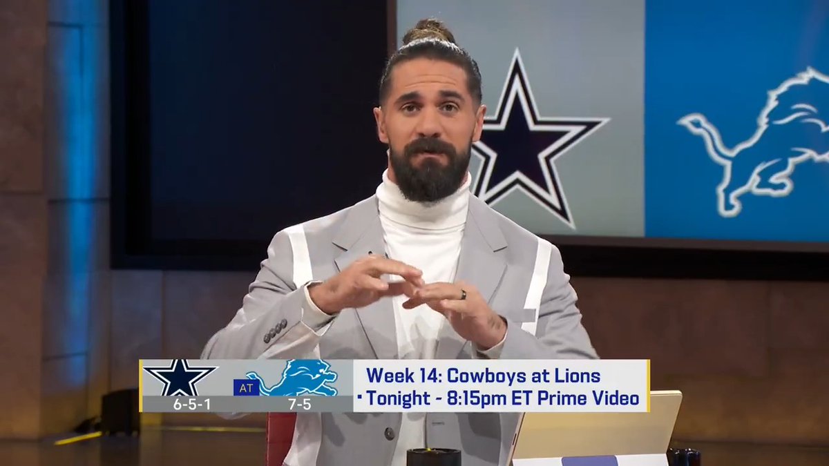 "I think it's going to come down to who can make a stop defensively." Seth Rollins sees a high-scoring affair going down in tonight's game between the Lions and Cowboys 👀