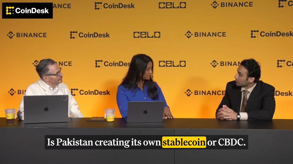 🇵🇰 “Pakistan will definitely launch its own stablecoin,” says Bilal bin Saqib MBE at @Binance Blockchain Week presented by Celo.eth/acc 🦇 🌳.