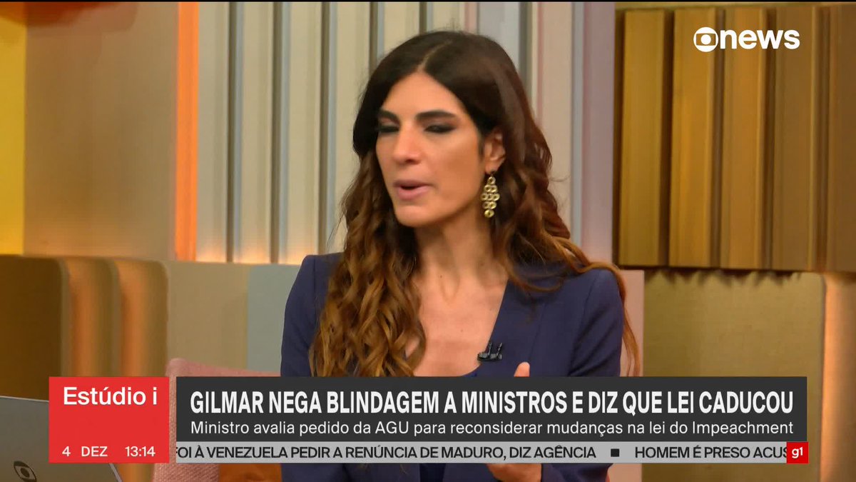 Sadi: ministros do STF se dizem surpreendidos com decisão de Gilmar e temem que isso agrave crise entre Poderes. ➡ Assista na #GloboNews : #ConexãoGloboNews
