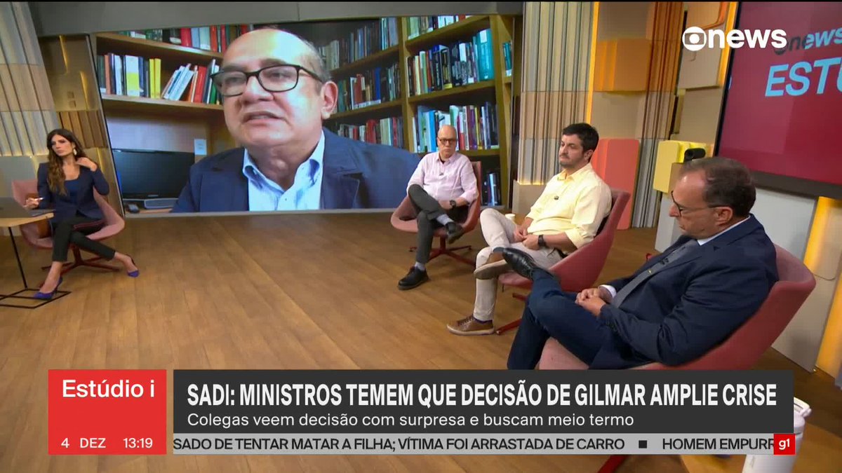 "Decisão do Gilmar Mendes é imoral e escandalosa", diz Octavio Guedes, sobre decisão do ministro que dificulta pedidos de impeachment contra integrantes do STF. ➡ Assista na #GloboNews : #Estudioi