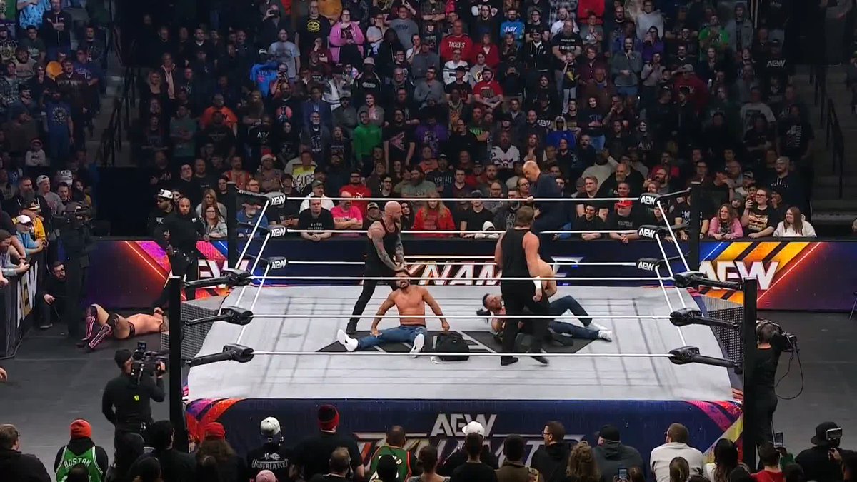 .@thedoncallis was ready to take out Nick Jackson's eye last night on AEW Dynamite! Watch the #AEWDynamite replay on @SportsOnMAX RIGHT NOW!