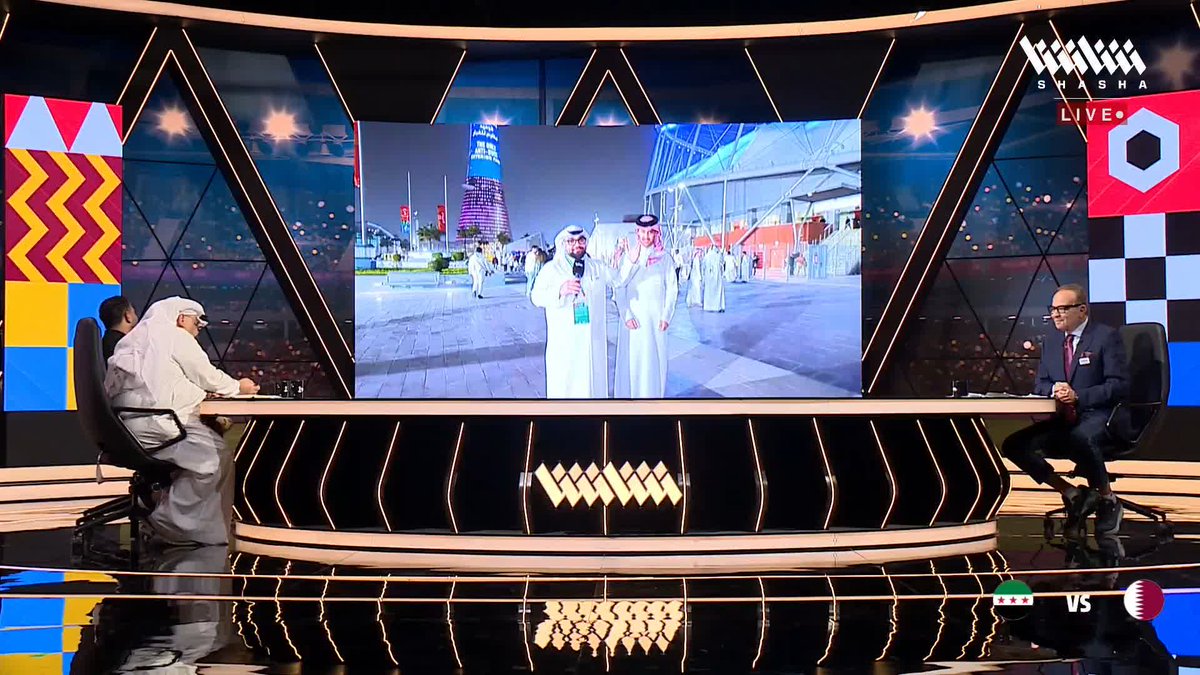 لقاء مراسلنا عبدالله الزيادة مع الجماهير السورية والقطرية خارج ملعب خليفة الدولي 🏟😍 تابعوا الاستوديو التحليلي لمواجهة فلسطين وتونس في #كأس_العرب_على_شاشا 🏆✨ يمكنكم مشاهدة المباريات مجاناً وبدون تسجيل دخول 📺