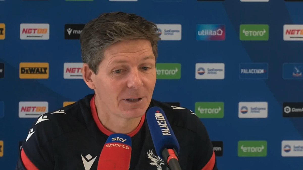 Oliver Glasner says he is looking ahead to Crystal Palace's game against Fulham and not thinking about his contract 🎙️