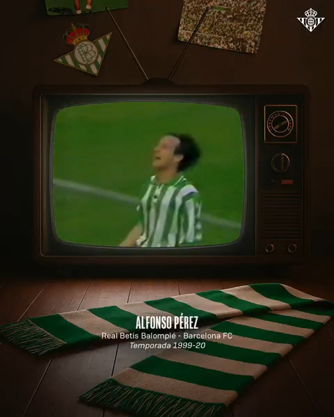 📺💚👌 Alfonso y un gol de época imposible de olvidar. #RealBetisBarça