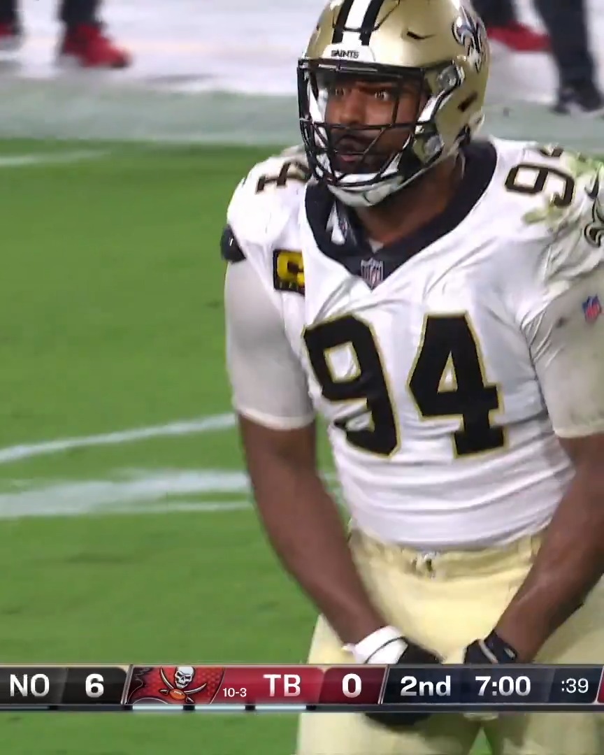 December 21, 2021: A Cam Jordan masterclass ⭐️ Two sacks & a forced fumble in a 9-0 victory over the Bucs 📺 #NOvsTB Sunday at Noon on CBS