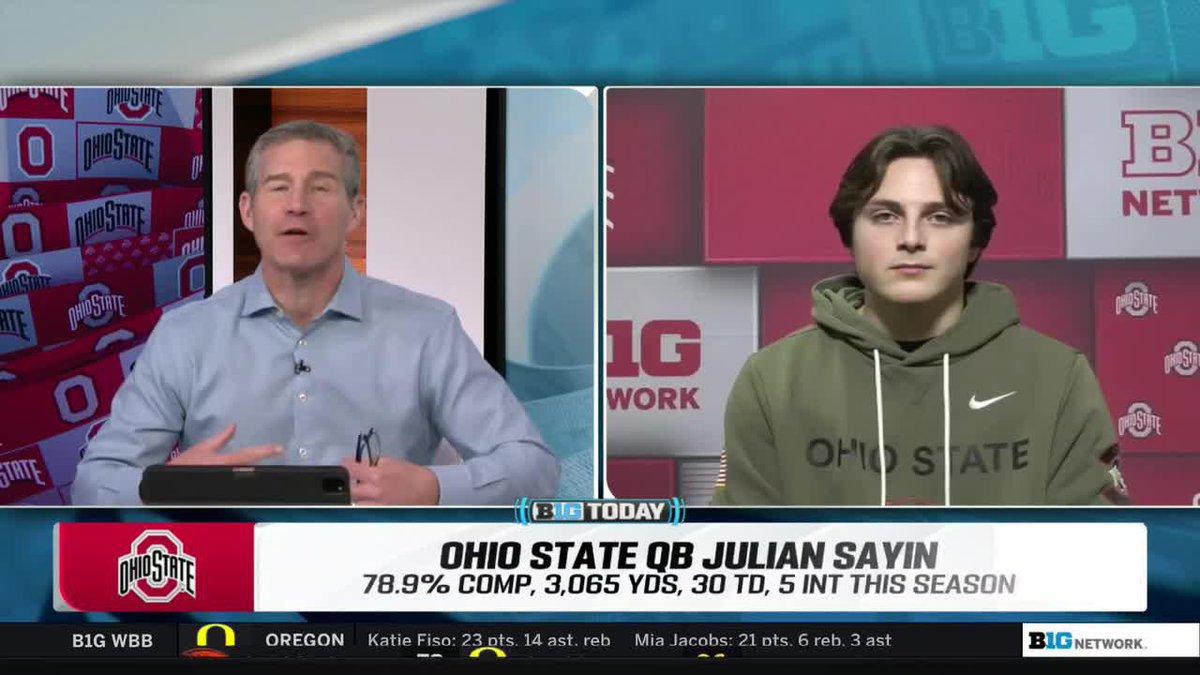 "It's a great honor, but you know we have still more work to be done." B1G Freshman of the Year Julian Sayin and No. 1 Ohio State Football are full steam ahead as the Big Ten Conference title game nears 💪 #B1GToday