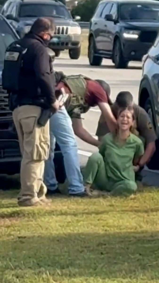 The U.S. citizen was detained by ICE on her way to work during a traffic stop. She was released once agents checked her ID. Video via The Miami Herald.