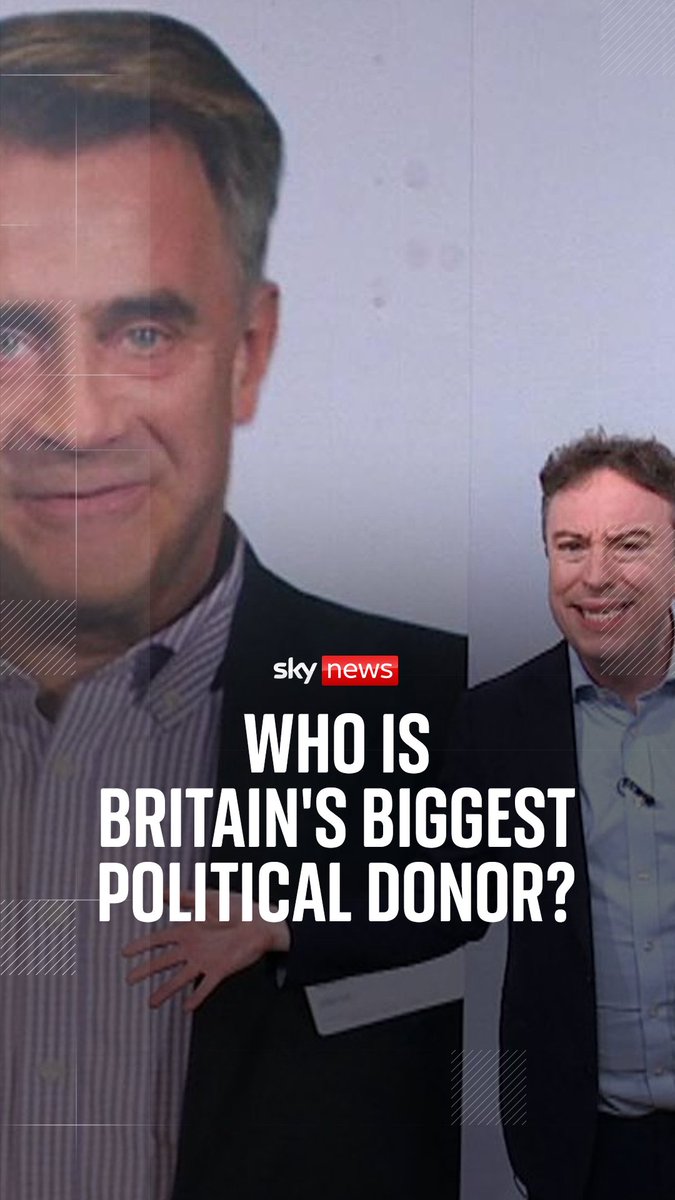 Reform UK has recorded the largest ever single donation from a living person in UK political history. Deputy Political Editor Sam Coates Sky explains why he has two names and who he has donated to in the past.