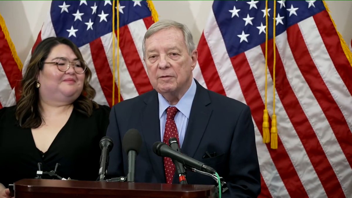 Democrat Dick Durbin is "angry and heartbroken" that violent illegal aliens are being taken off the streets and calls for an end to immigration enforcement: DURBIN: "It's time that we bring an end to this madness..."