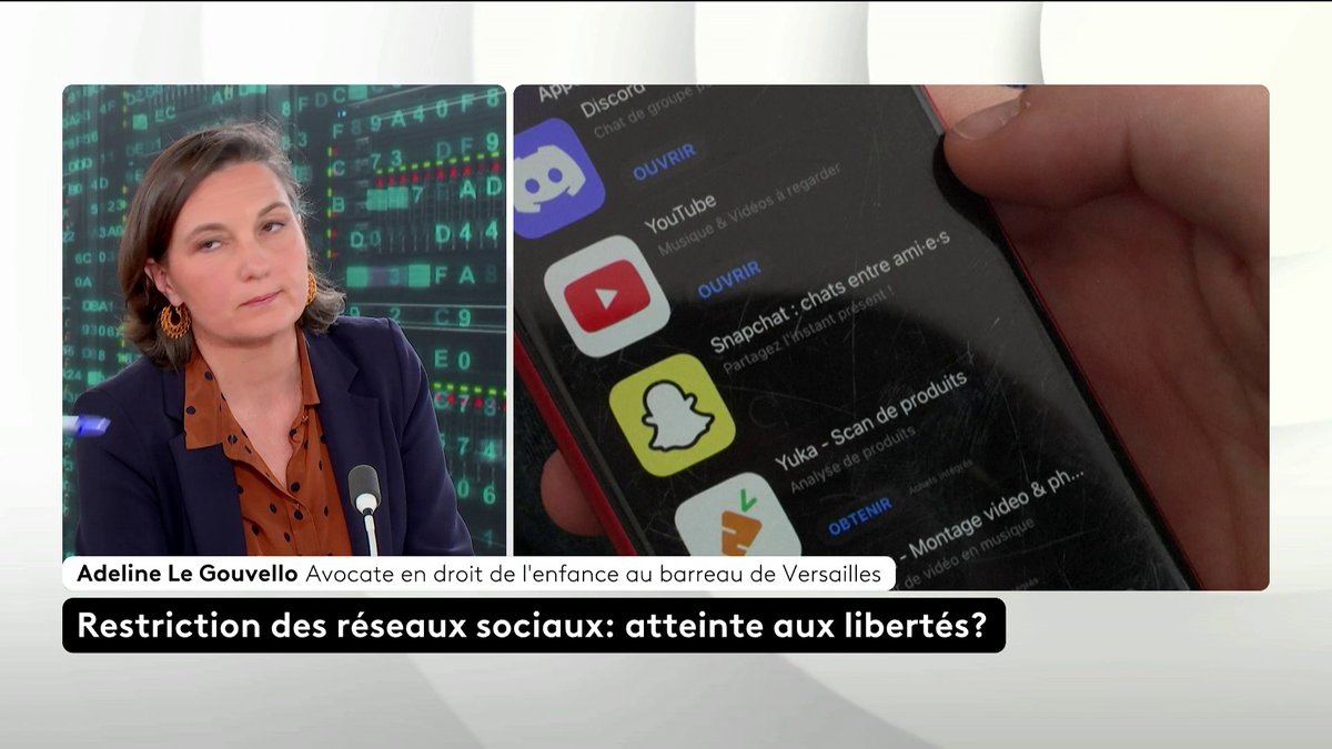🔴 🗣️ "Les devoirs sont donnés sur des plateformes auxquelles les élèves, en permanence, doivent se reconnecter" : l'avocate Adeline le Gouvello pointe du doigt le rôle de l'école dans la lutte contre l'addiction aux écrans. Loïc de La Mornais #SurLeTerrain #Canal16